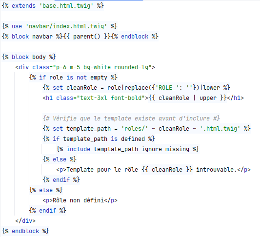 Gestion des rôles Symfony